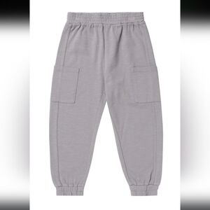 Rylee + Cru Gray Jogger Cargo Cotton pants